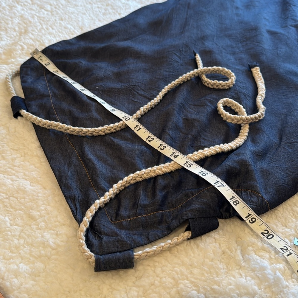Let Me Be denim Asymmetrical Dress, women’s size XL NWT - Picture 12 of 16